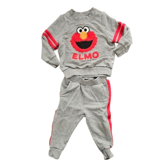 Little Sleepies Sesame Street Elmo Sweatsuit - Picture 2 of 8